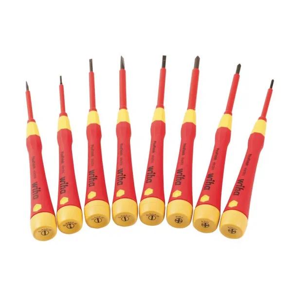 Wiha 8-Piece Insulated PicoFinish Screwdriver Set, 1000V VDE Certified