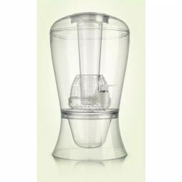 Home Essentials 2 Gallon Glass Beverage Dispenser with Ice and Fruit Infuser, Clear thumbnail 2