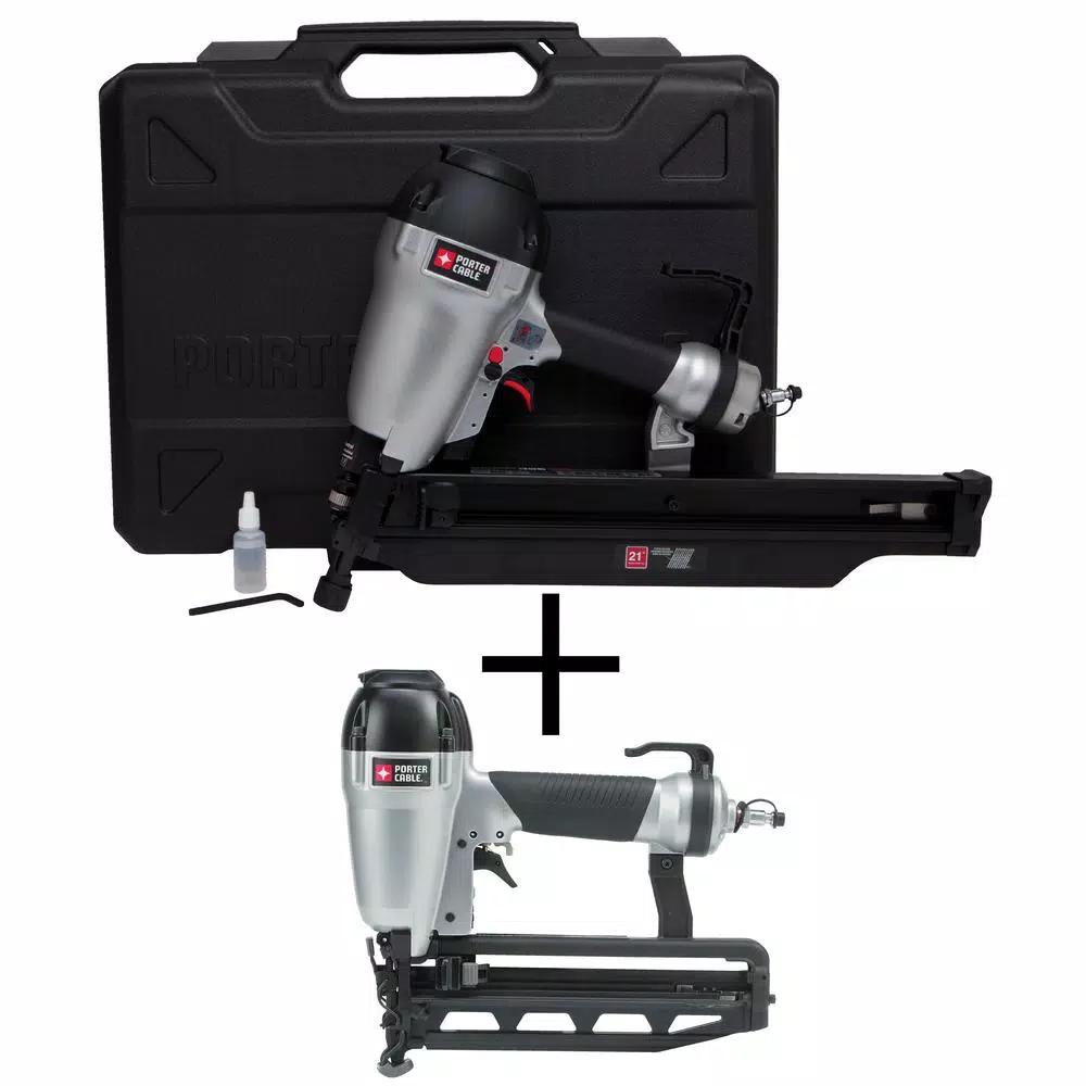 Porter-Cable Pneumatic 21-Degree 3-1/2 in. Framing Nailer & 16-Gauge Finish Nailer Kit