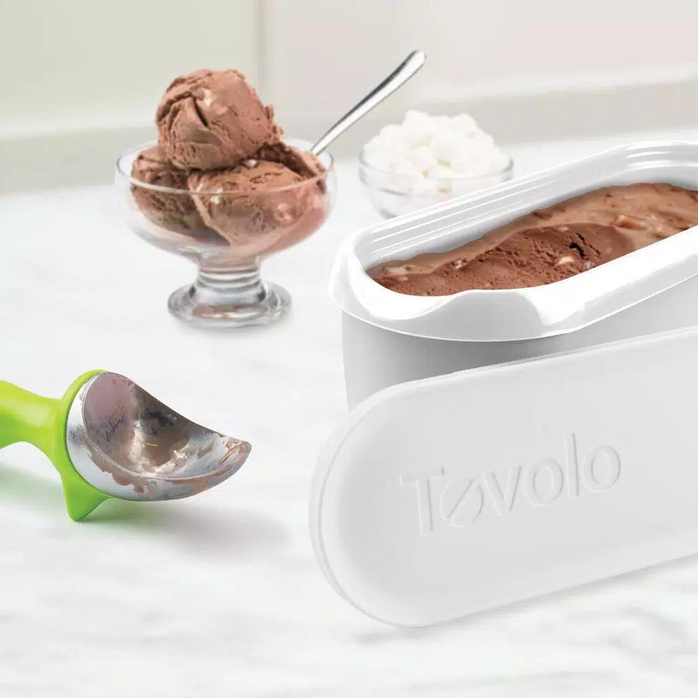 Tovolo Glide-A-Scoop 1.5 Qt. Ice Cream Tub, Insulated Airtight Reusable Freezer Container with Non-Slip Base