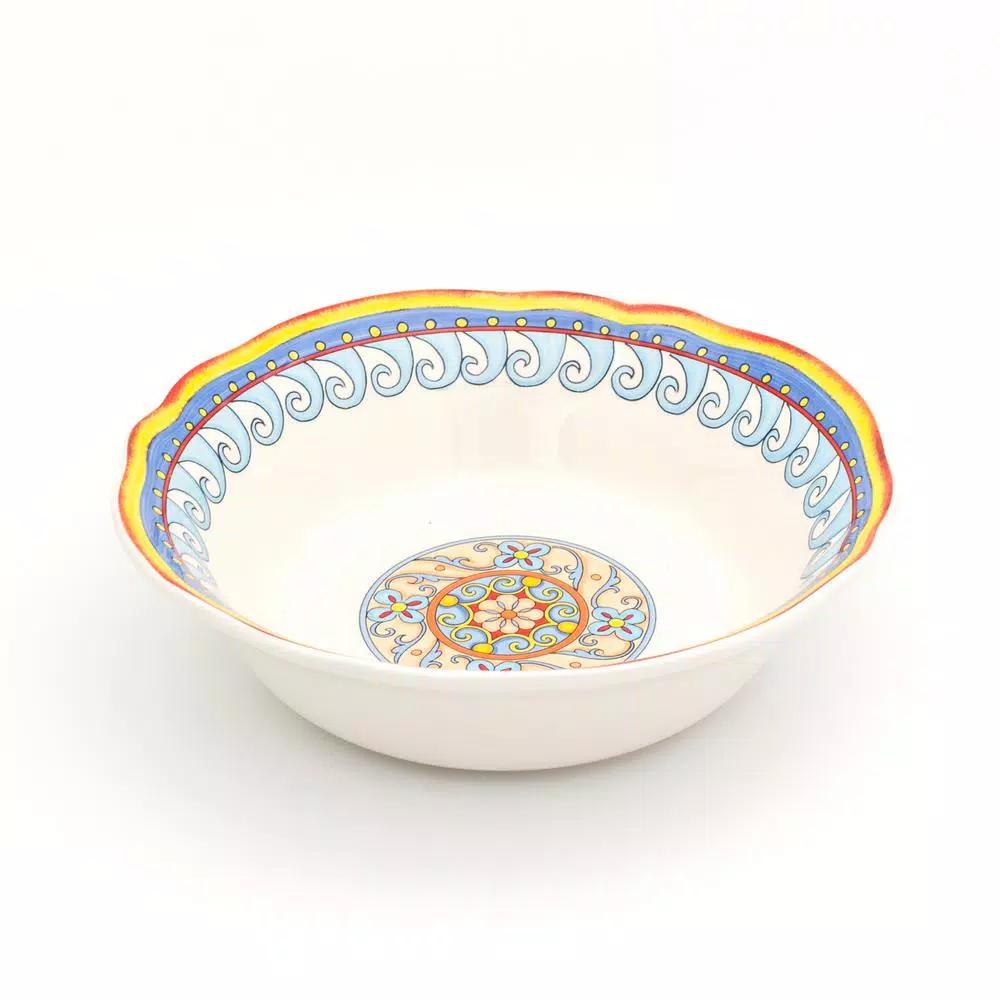 Euro Ceramica Duomo Collection Stoneware Serving Bowl, 48oz
