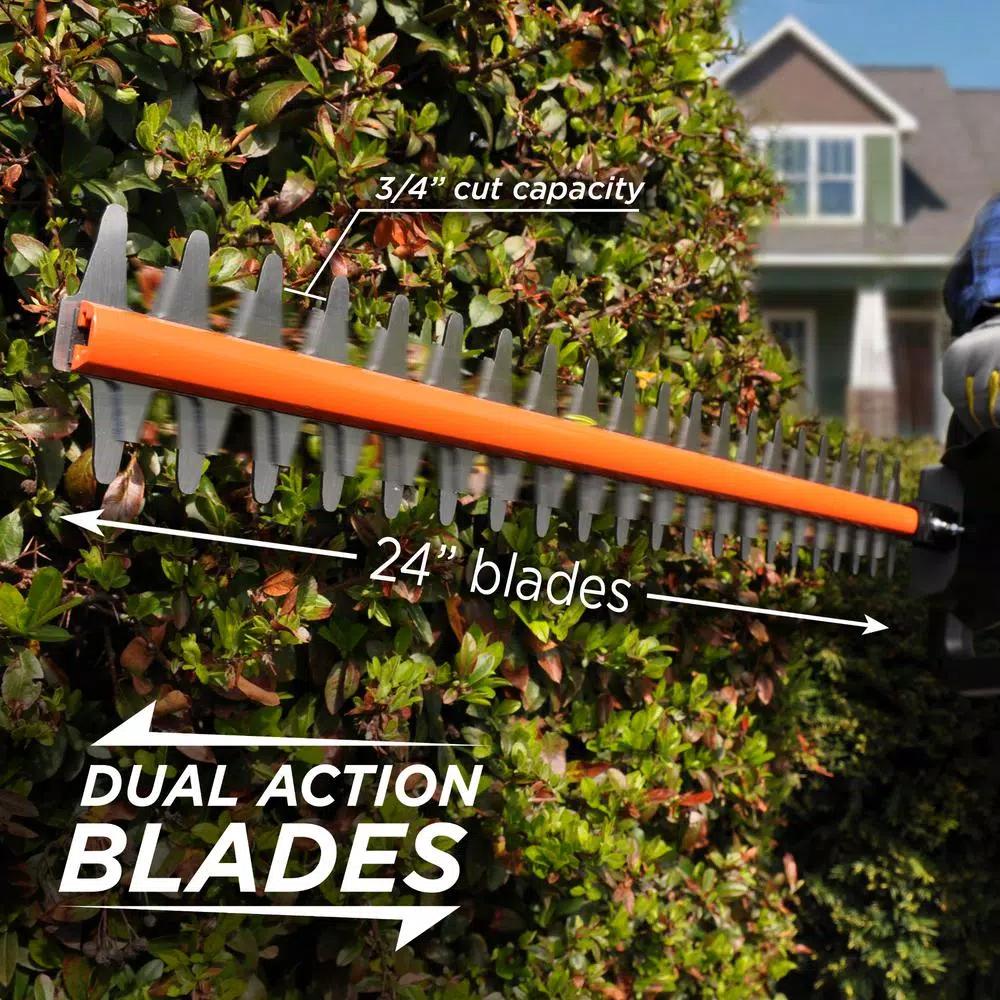 Westinghouse 40V Cordless Hedge Trimmer, 24-in Dual Action Blades, Tool Only