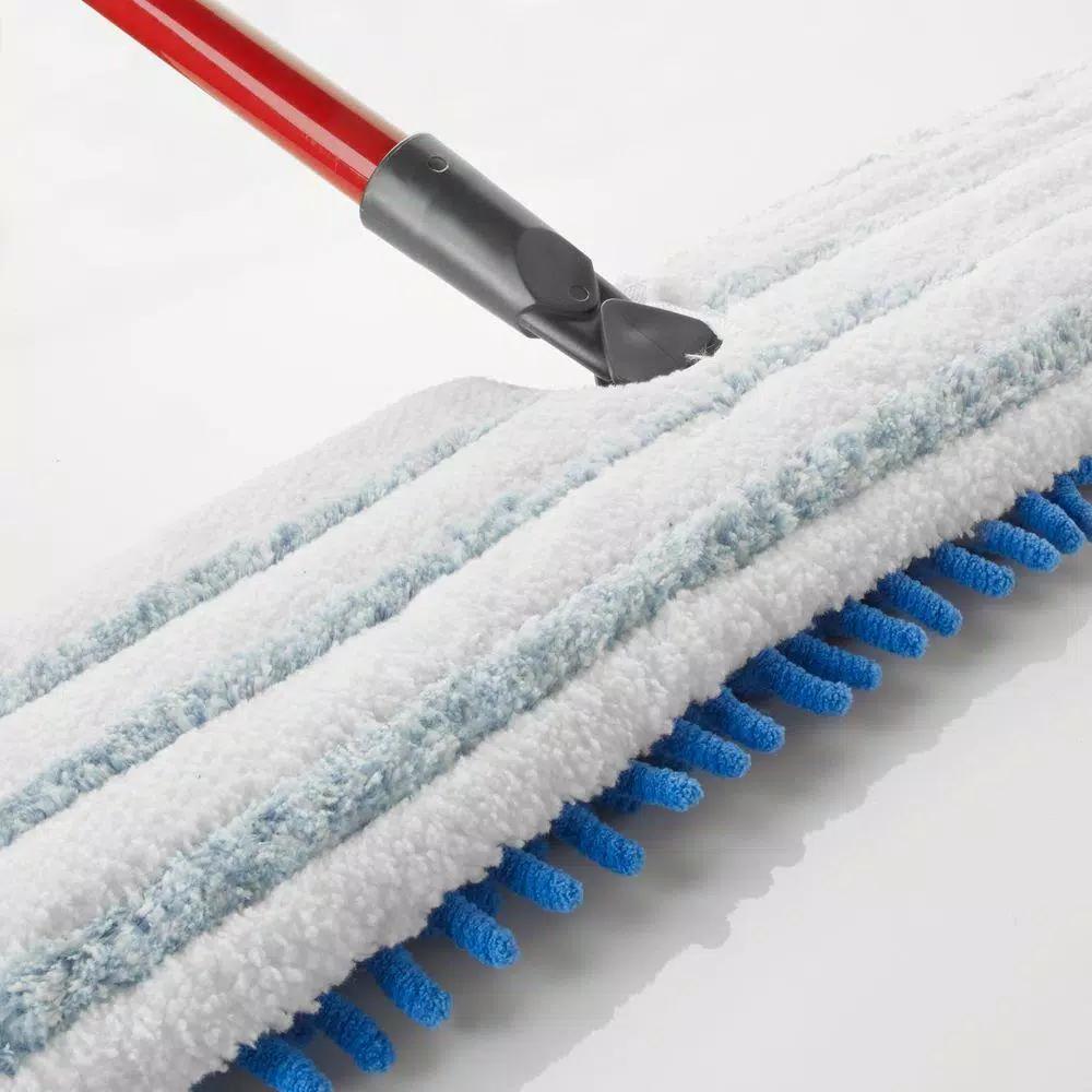 O-Cedar Dual-Action Microfiber Flip Mop with 4ft Metal Handle for Hardwood, Tile, and Linoleum