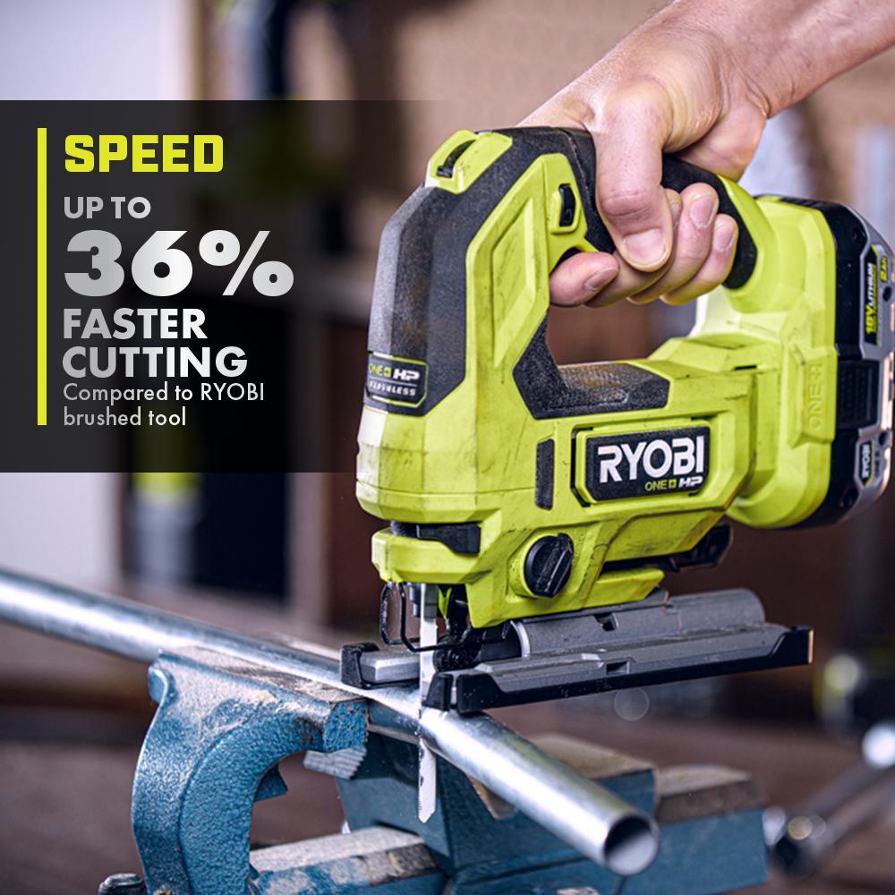 RYOBI 18V ONE+ HP Brushless Cordless Jig Saw, Tool Only