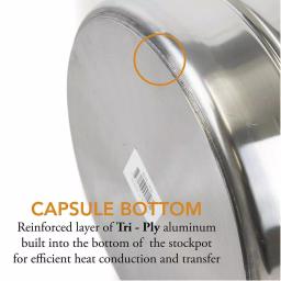 Gas One 32 Qt. Stainless Steel Brew Kettle Set with Tri-Ply Aluminum Bottom and Spigot thumbnail 3