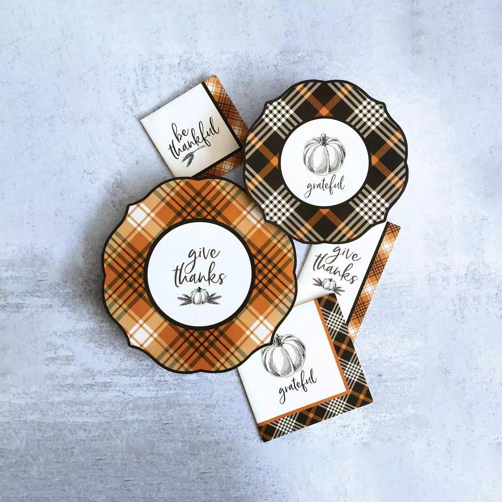 Sugar Plum Party SugarPlum Rustic Harvest Paper Lunch Napkins, 32-Piece Set