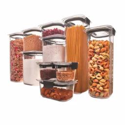 Rubbermaid Brilliance 10-Piece Food Storage Container Set, BPA-Free Plastic, Leak-Proof thumbnail 2