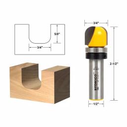 Yonico 3/4 in. Carbide Tipped Bowl and Tray Router Bit, 1/2 in. Shank thumbnail 2