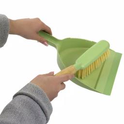 Home Basics Bliss Collection Green Bamboo Broom and Dustpan Set, 8.62 in. thumbnail 6