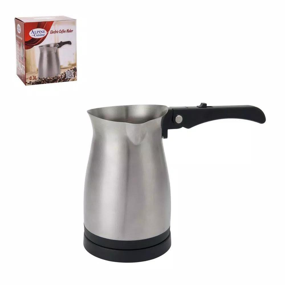 LavoHome 2-in-1 Stainless Steel Turkish Coffee Maker and Milk Warmer Kettle, Travel Size with Folding Handle