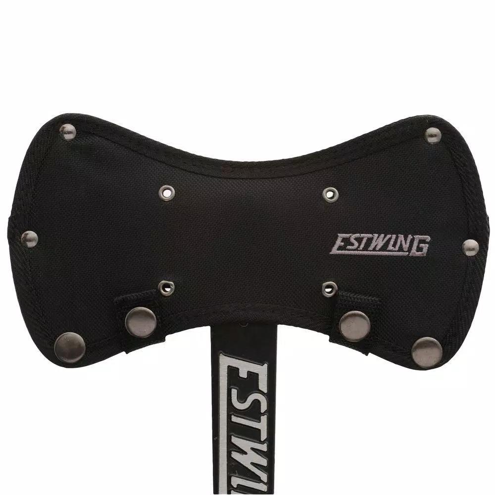 Estwing Black Eagle Double Bit Axe with Leather Grip, Forged American Steel