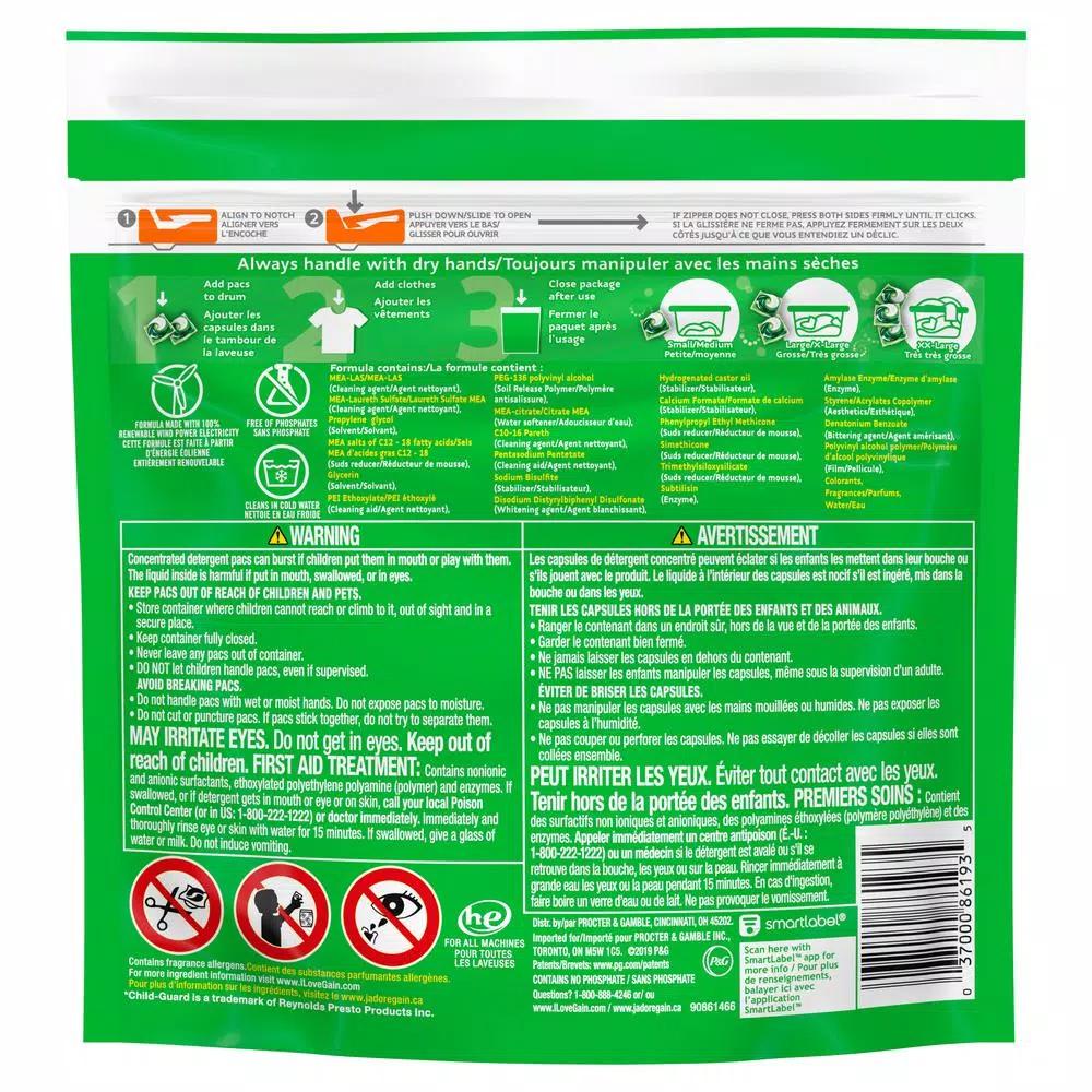 Gain Flings Blissful Breeze Laundry Detergent Pods, 16-Count