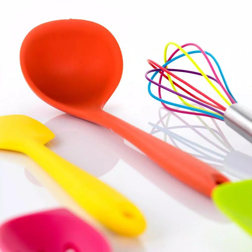 MegaChef 12-Piece Multi-Color Silicone Kitchen Utensil Set