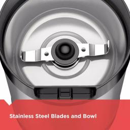Black+Decker 4 oz. Silver Electric Blade Coffee Grinder thumbnail 5