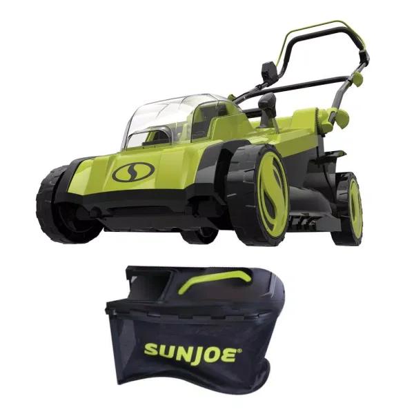 Sun Joe 17 in. 48V iON+ Cordless Electric Walk Behind Push Lawn Mower (Tool Only)
