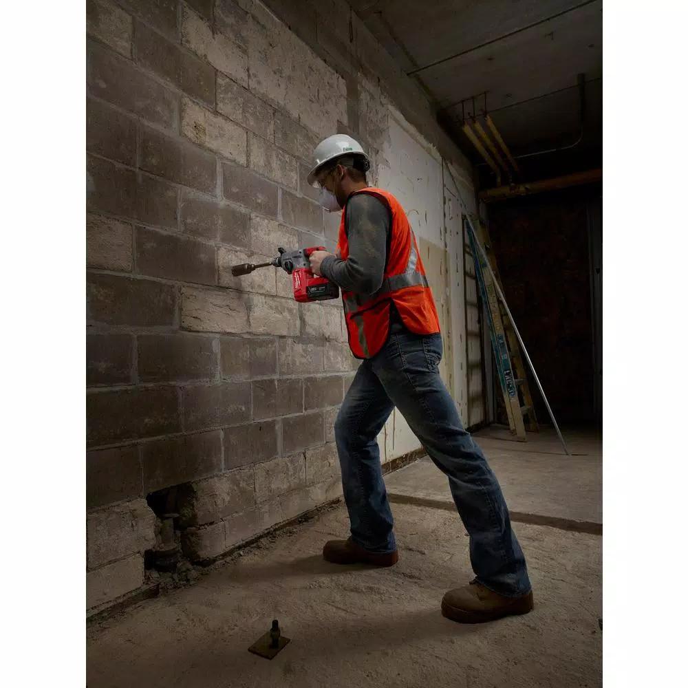Milwaukee M18 FUEL 1 in. SDS-Plus Rotary Hammer and Deep Cut Band Saw 2-Tool Combo Kit