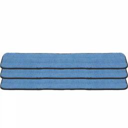 Zwipes 36 in. Blue Microfiber Looped Flat Mop Refill Pads, Damp/Dry Use (3-Pack) thumbnail 2