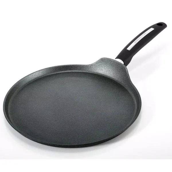 KOCH SYSTEME CS CS KOCHSYSTEME Munster 11 in. Black Forged Aluminum Nonstick Crepe Pan