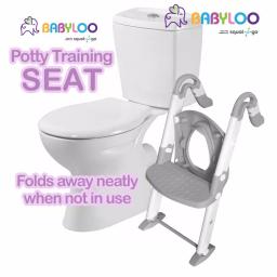 Babyloo Bambino 3-in-1 Convertible Toddler Potty Trainer and Step Stool - Gray thumbnail 8