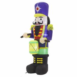 Luxen Home 7 ft. Nutcracker Drummer LED Lighted Holiday Inflatable thumbnail 2