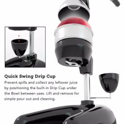 Tribest MJP-105 Stainless Steel XL Manual Juice Press for Pomegranate and Citrus, Black thumbnail 5