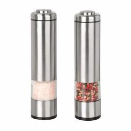 KALORIK Stainless Steel Electric Salt and Pepper Grinder Set with Ceramic Core thumbnail 1
