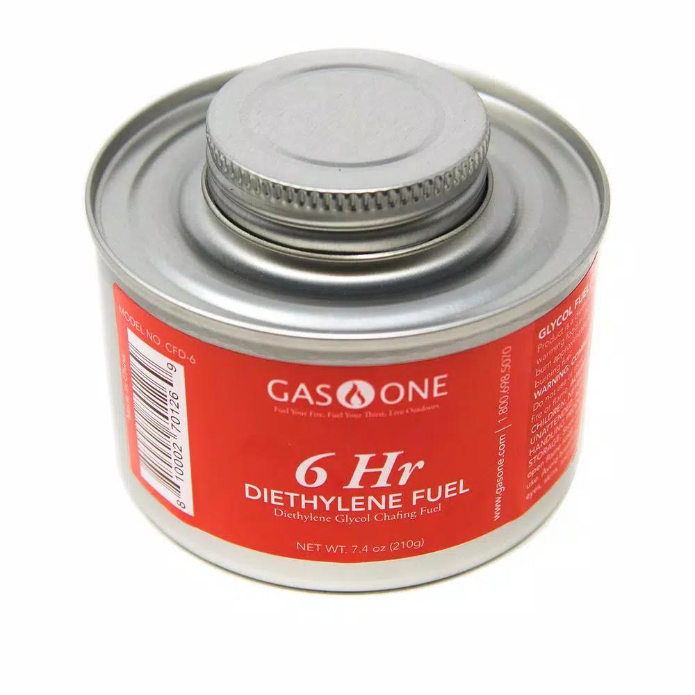 Unbranded Gas One CFD-6 Diethylene Chafing Fuel - 6 Hour Burn Time for Catering and Buffets