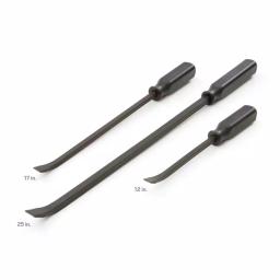 TEKTON 3-Piece Angled Tip Handled Pry Bar Set, 12 in., 17 in., and 25 in. thumbnail 2