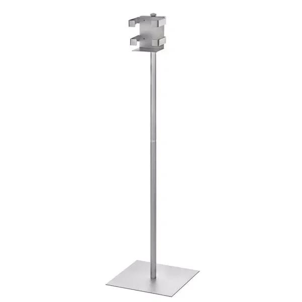Alpine Industries 40.5 in. Sanitizing Cleaning Wipes Dispenser Stand, Silver Steel
