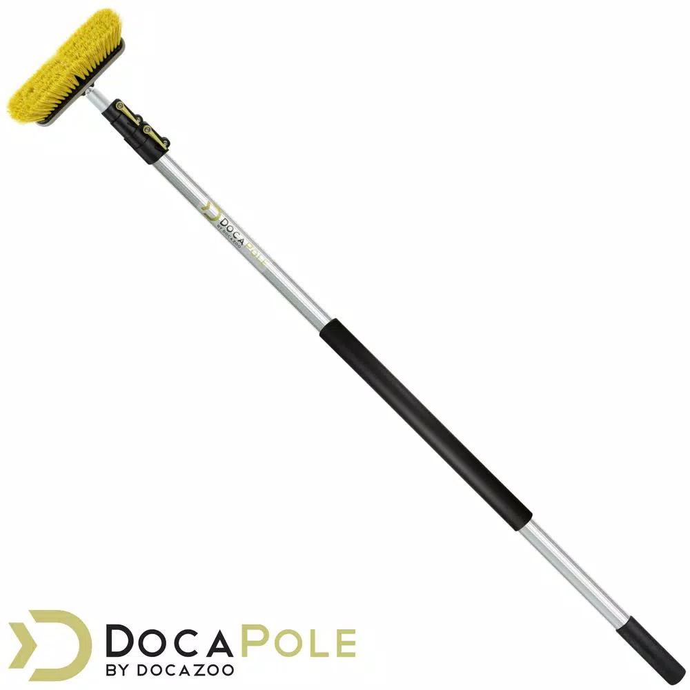 DocaPole Medium Bristle Deck Brush with 5-12 ft. Telescopic Extension Pole