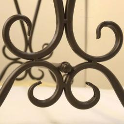 Unbranded Oil-Rubbed Bronze Scroll Metal Quilt Rack Stand thumbnail 3