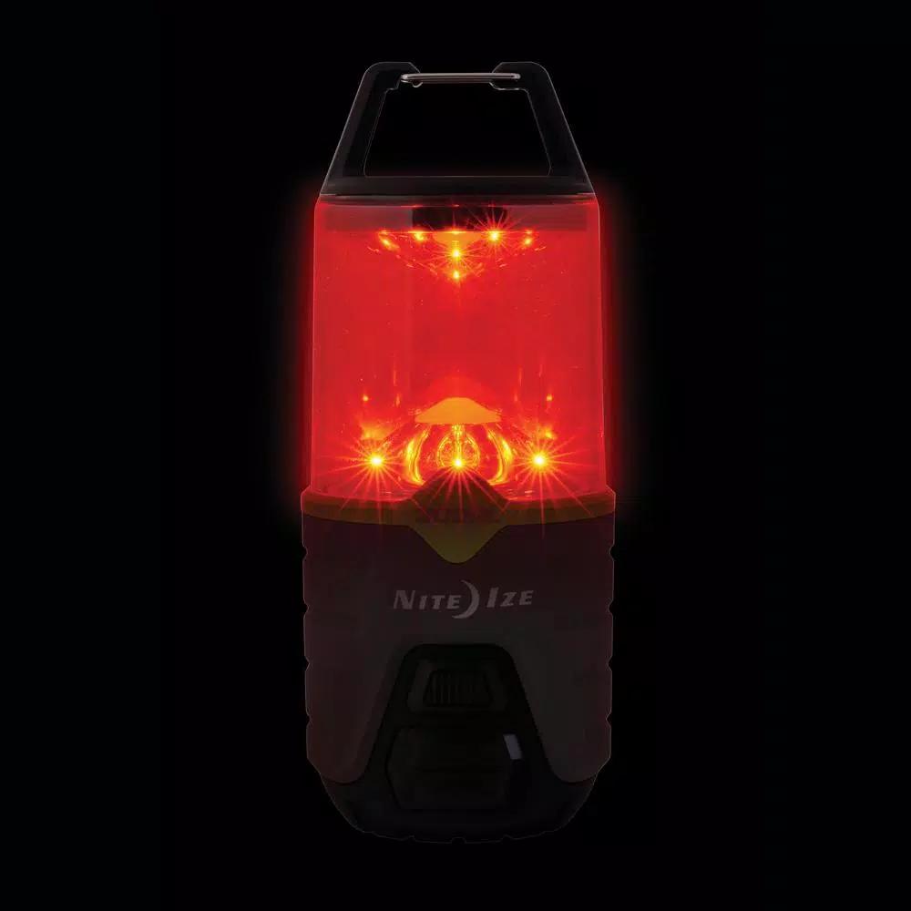 Nite Ize Radiant 300 Lumens Rechargeable LED Lantern with USB Power Bank and Carabiner Handle