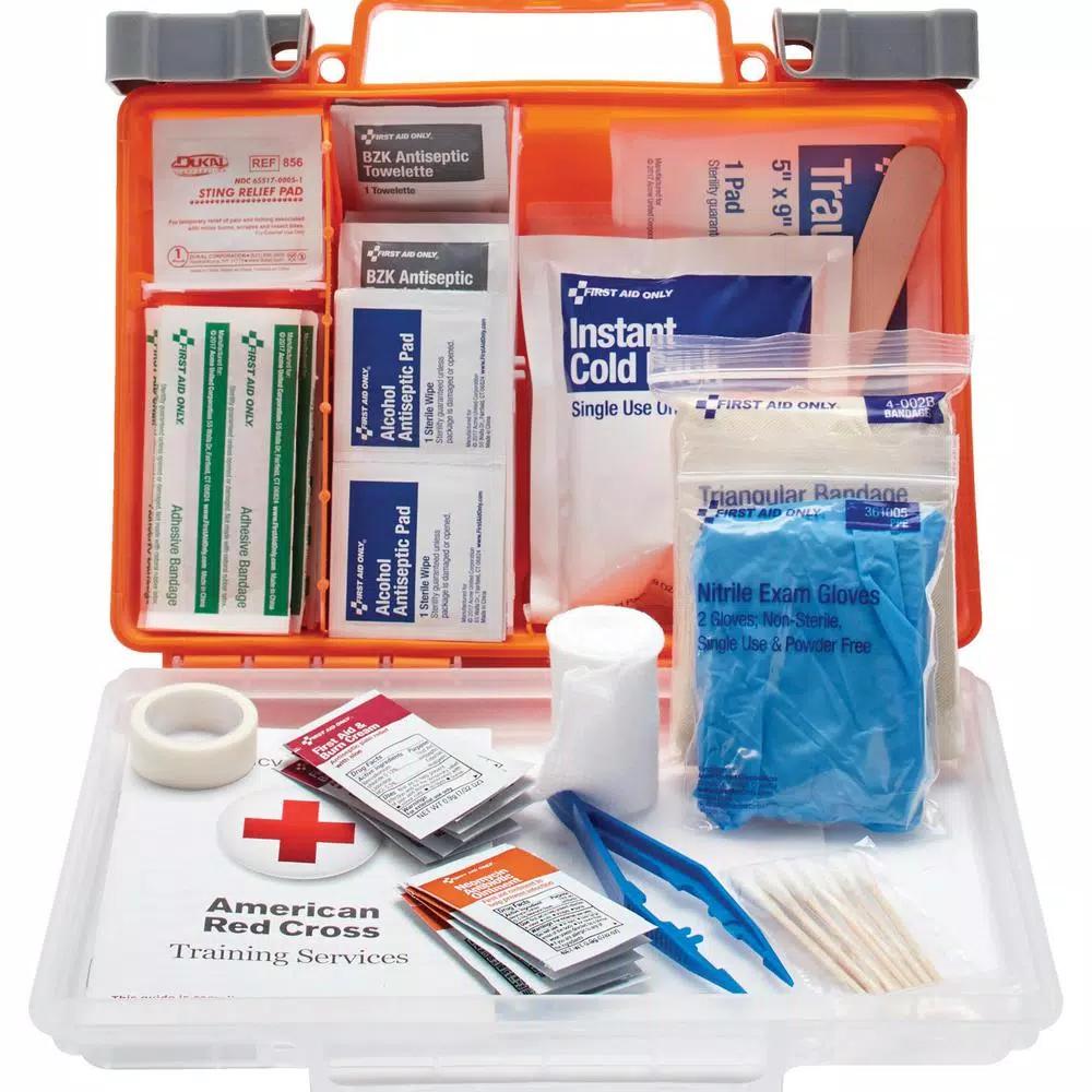 HDX 180-Piece First Aid Kit with Clear Protective Case