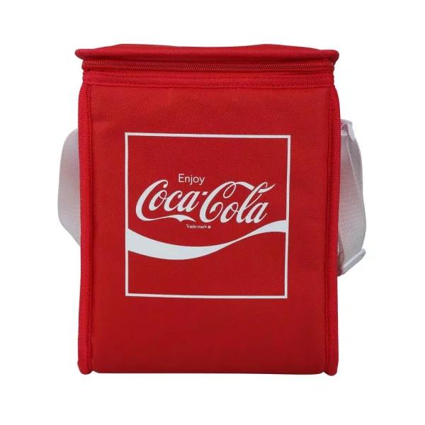 Unbranded Coca-Cola 4 Qt. Soft Sided Insulated Cooler Lunch Bag - Red