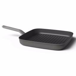 BergHOFF Leo 11 in. Aluminum Nonstick Square Grill Pan, Grey thumbnail 1