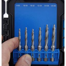 Ideal 6-Piece HSS Combination Drill/Tap Kit with Hex Shank thumbnail 5