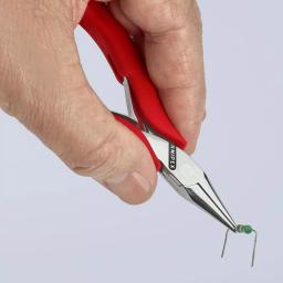 KNIPEX 4.5 in. Electronics Gripping Pliers with Half Round Tips thumbnail 4
