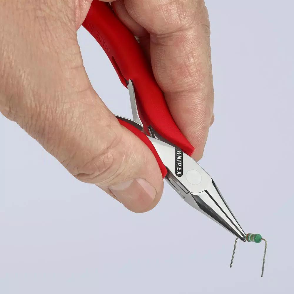KNIPEX 4.5 in. Electronics Gripping Pliers with Half Round Tips
