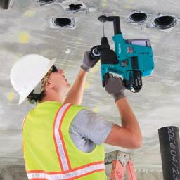 Makita 18V LXT Brushless 1 in. SDS-Plus Rotary Hammer Kit with HEPA Attachment & Bonus 1/2 in. Impact Wrench thumbnail 9