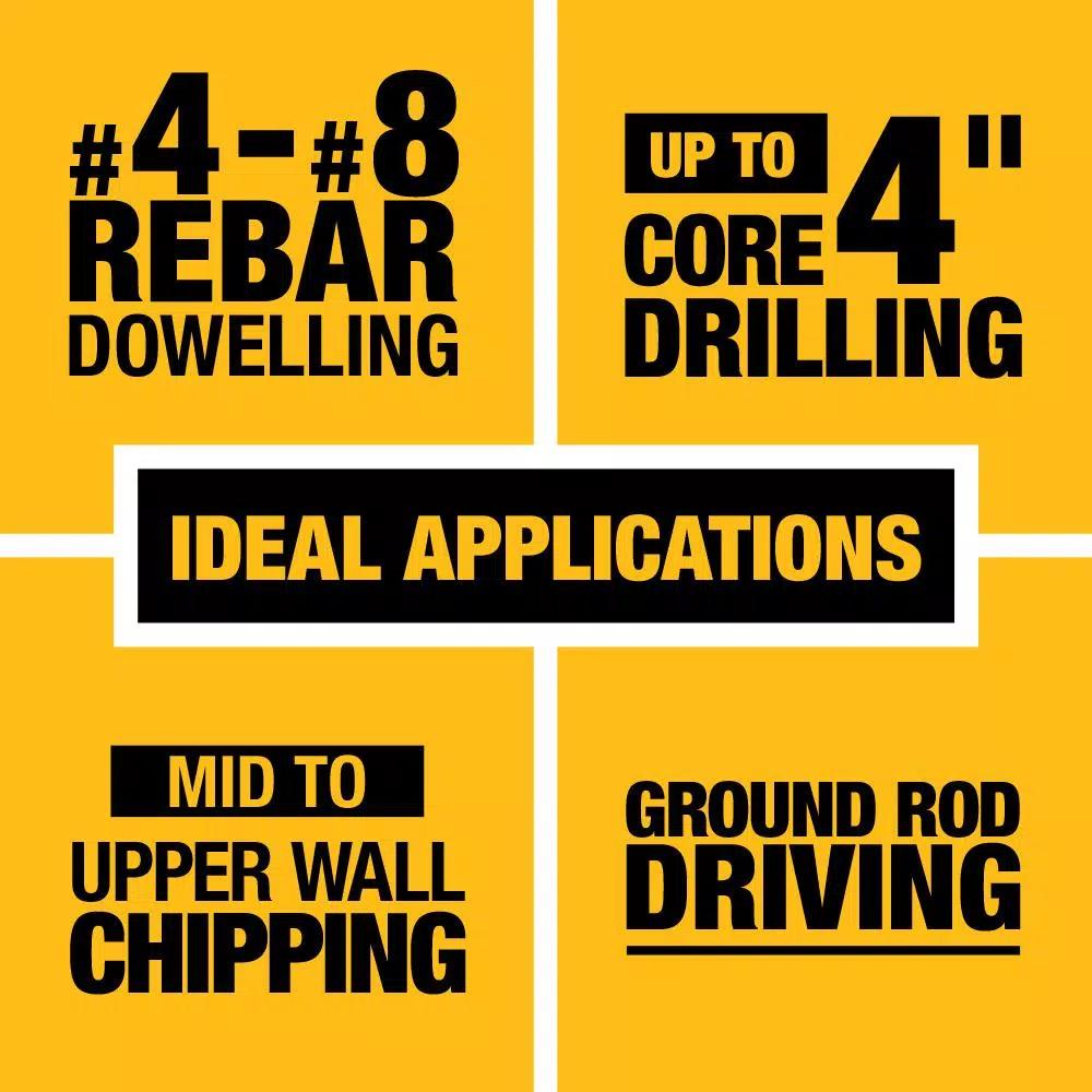 DEWALT 60V MAX FLEXVOLT Cordless Brushless 1-3/4 in. SDS MAX Rotary Hammer Kit with (2) 9.0 Ah Batteries