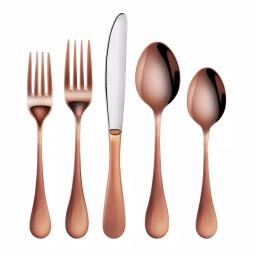 Artaste Rain 20-Piece 18/10 Stainless Steel Flatware Set, Antique Copper Finish, Service for 4 thumbnail 1