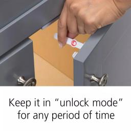 Safety 1st Adhesive Cabinet and Drawer Latches, Child Safety Locks (12-Pack), White thumbnail 5