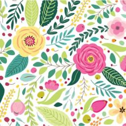 Sugar Plum Party SugarPlum Spring Blossoms Paper Lunch Napkins, 32-Piece Set thumbnail 2