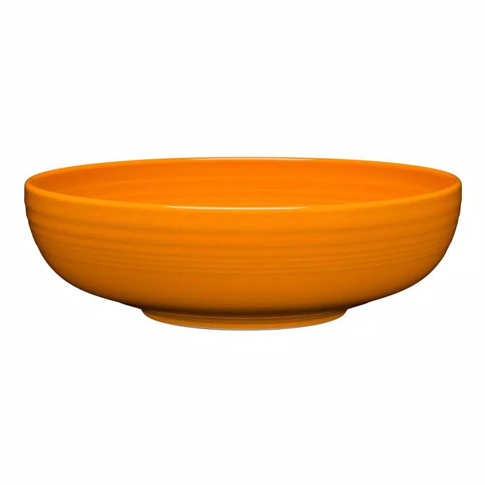 Fiesta Meadow 10.5 in. Butterscotch Ceramic Extra Large 96 oz. Bistro Serving Bowl