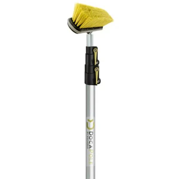 DocaPole Medium Bristle Deck Brush with 5-12 ft. Telescopic Extension Pole