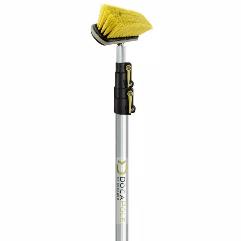 DocaPole Medium Bristle Deck Brush with 5-12 ft. Telescopic Extension Pole