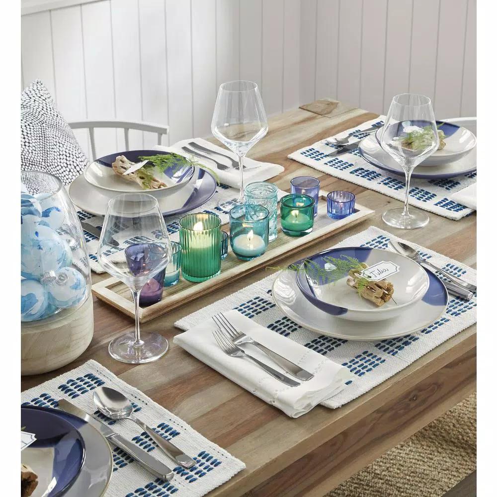 Xia Home Fashions 20 in. x 20 in. Handmade Double Hemstitch Napkins, White (4-Set)