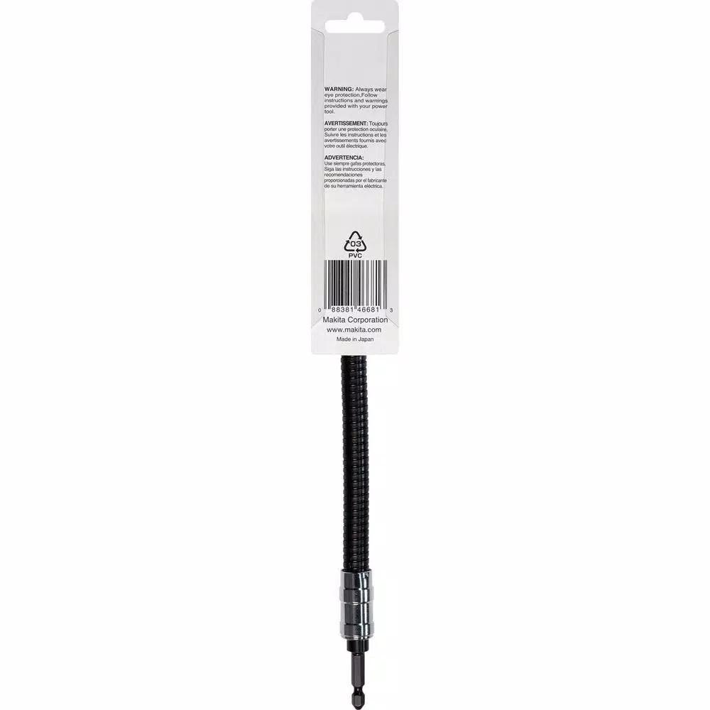 Makita 12 in. Flexible Impact Bit Holder, 1/4 in. Hex Shank