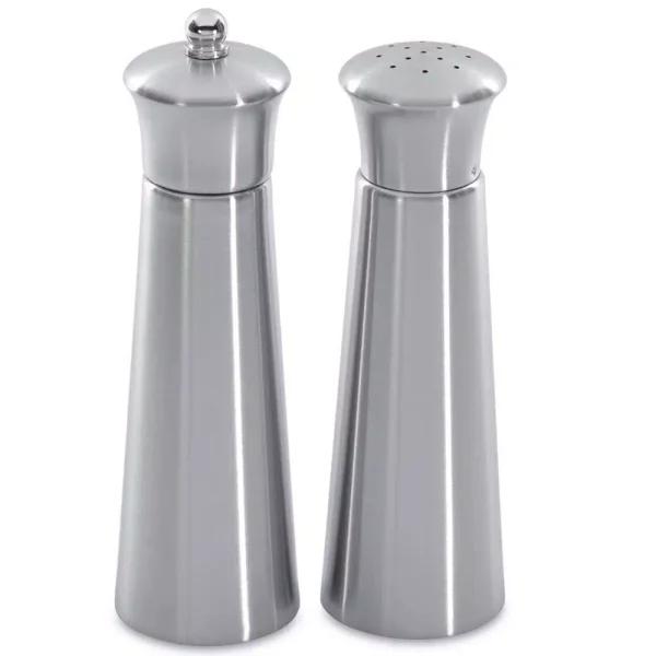BergHOFF Straight Line Essentials Pyramid Stainless Steel Salt and Pepper Mill Set