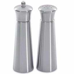BergHOFF Straight Line Essentials Pyramid Stainless Steel Salt and Pepper Mill Set thumbnail 1
